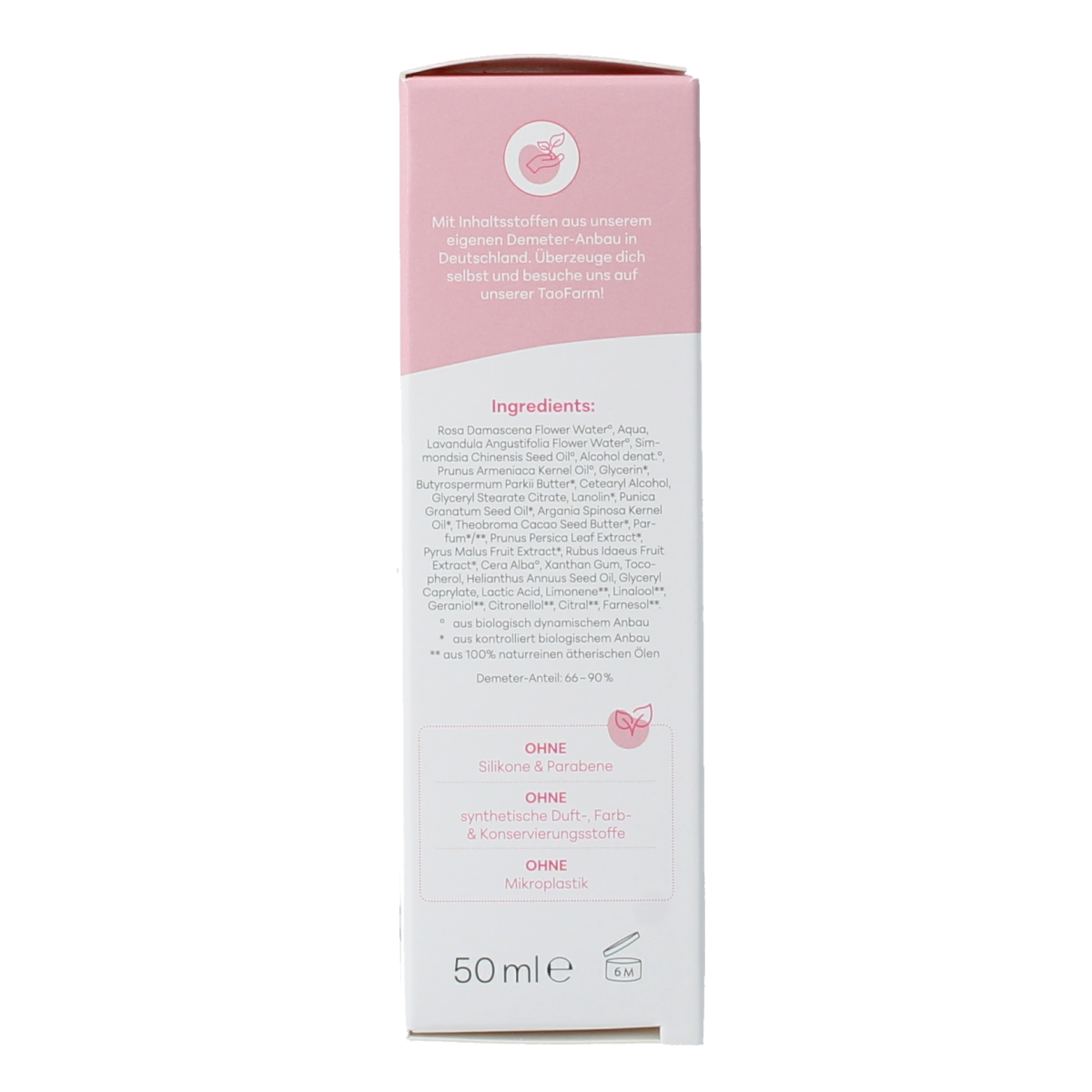 Baldini Nachtcreme rijk rose demeter 50.00 Milliliter