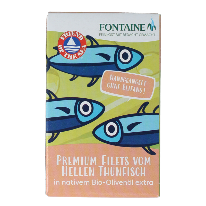 Fontaine Tonijnfilet in olijfolie bio 120 Gram