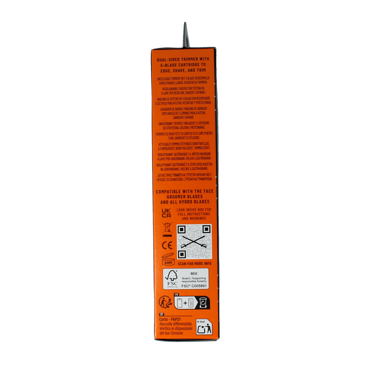 Wilkinson Hydro 5 groomer apparaat 1.00 Stuks