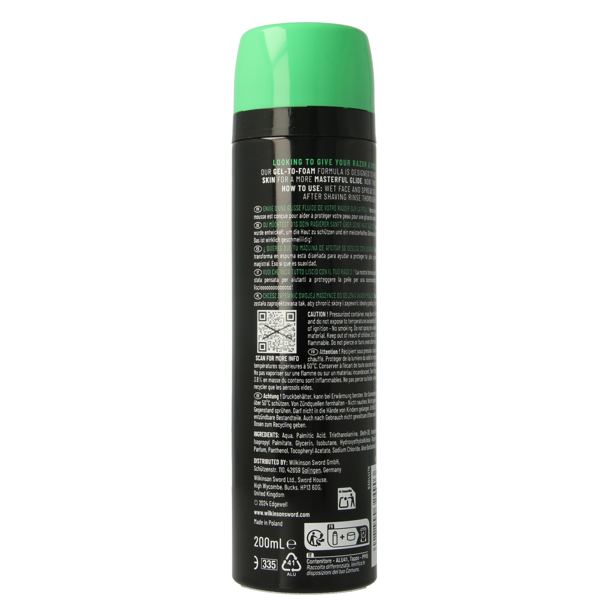 Wilkinson Shave gel sensitive 200.00 Milliliter