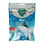 Vicks Blue menthol suikervrij bag 72.00 Gram
