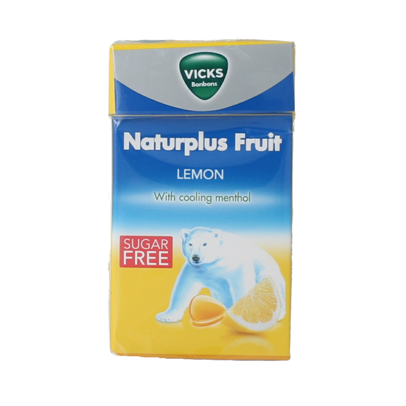 Vicks Citroen menthol suikervrij 40 Gram