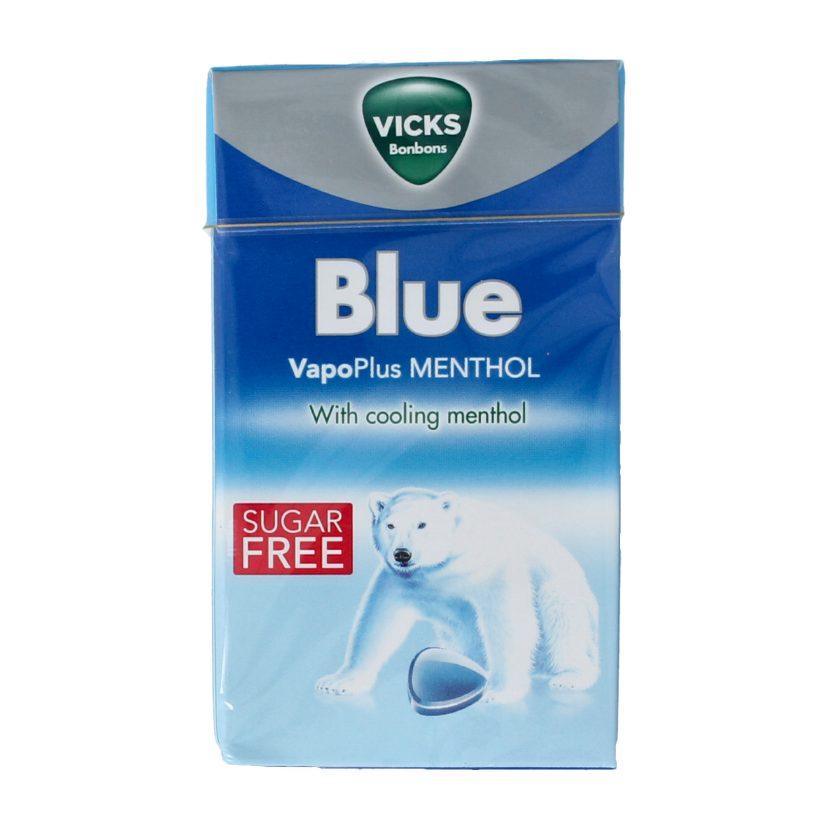 Vicks Blue menthol suikervrij box 40.00 Gram