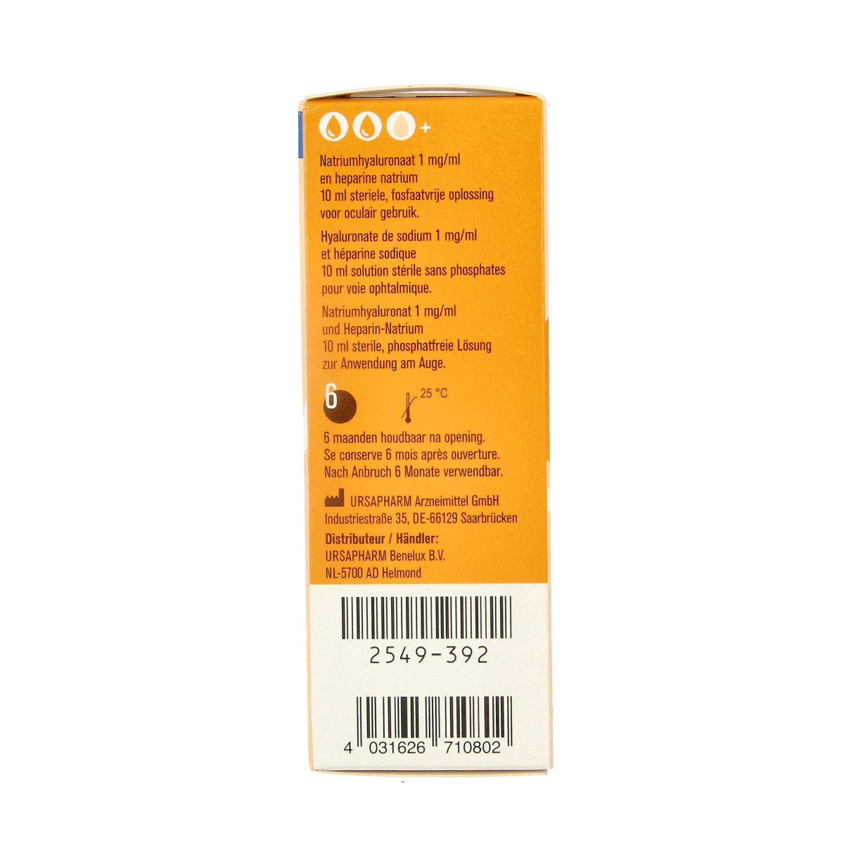 Ursapharm Hylo parin oogdruppels 10.00 Milliliter
