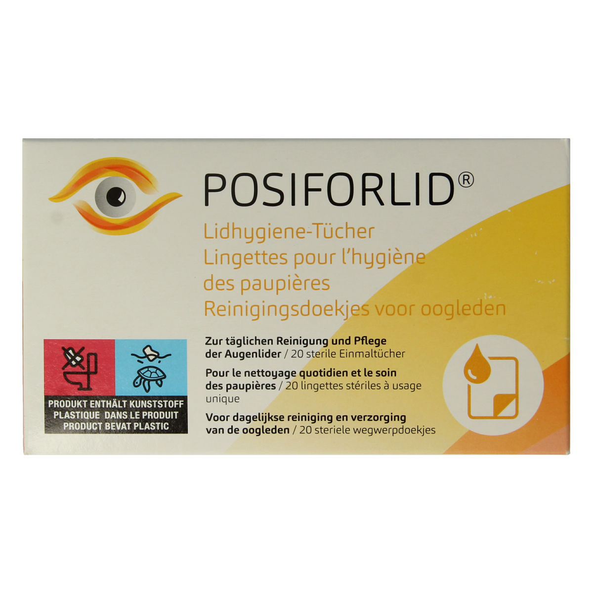 Posiforlid Posiforlid reinigsdoekjes oogleden 20.00 Stuks