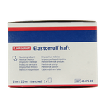 Elastomull Fixatiewindsel haft 20m x 6cm 45476 beige/wit 1 Stuks