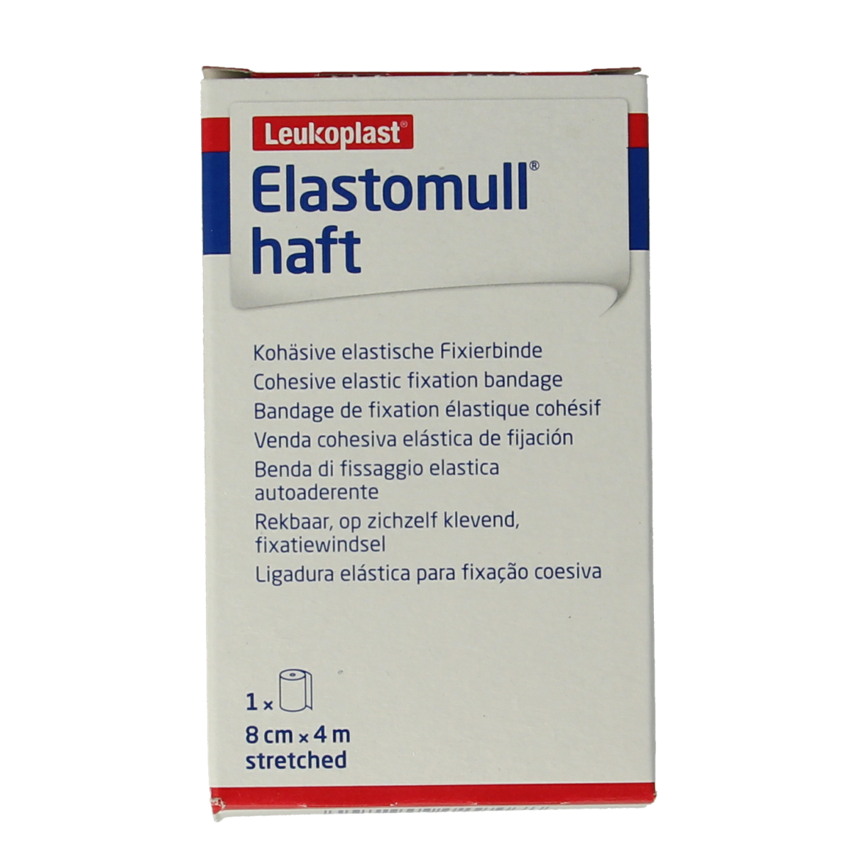 Elastomull Fixatiewindsel haft  4m x 8cm 45472 1.00 Stuks