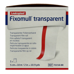 Fixomull Transparent 10m x 5cm 7221600  1.00 Stuks