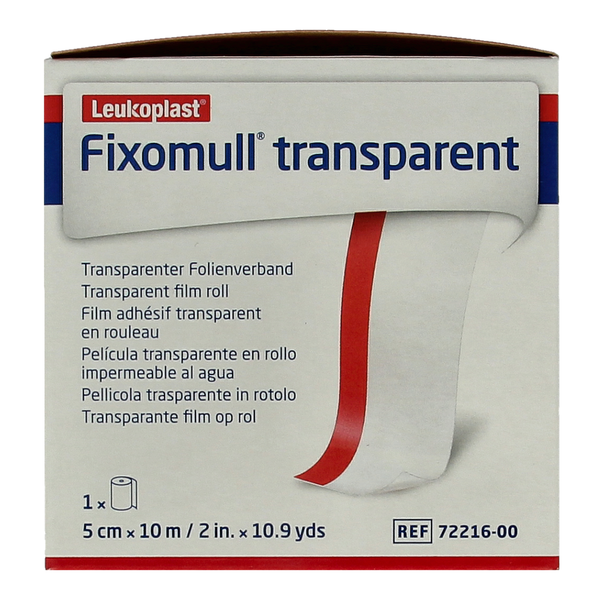 Fixomull Transparent 10m x 5cm 7221600  1.00 Stuks