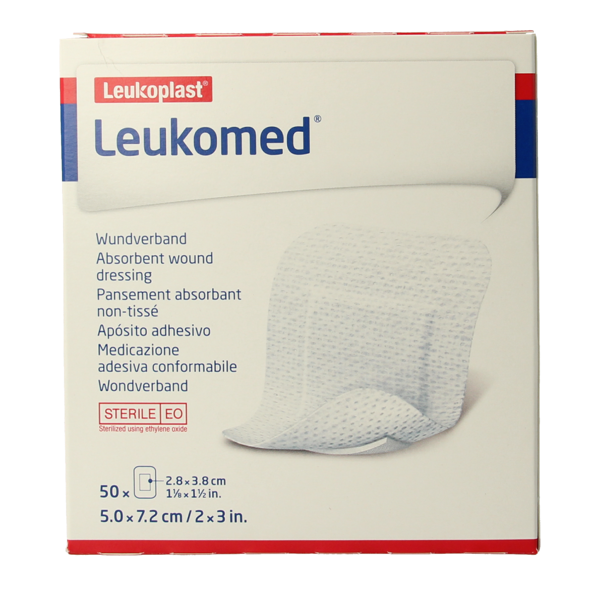 Leukomed Wondverband 7.2 x 5cm steriel 50.00 Stuks