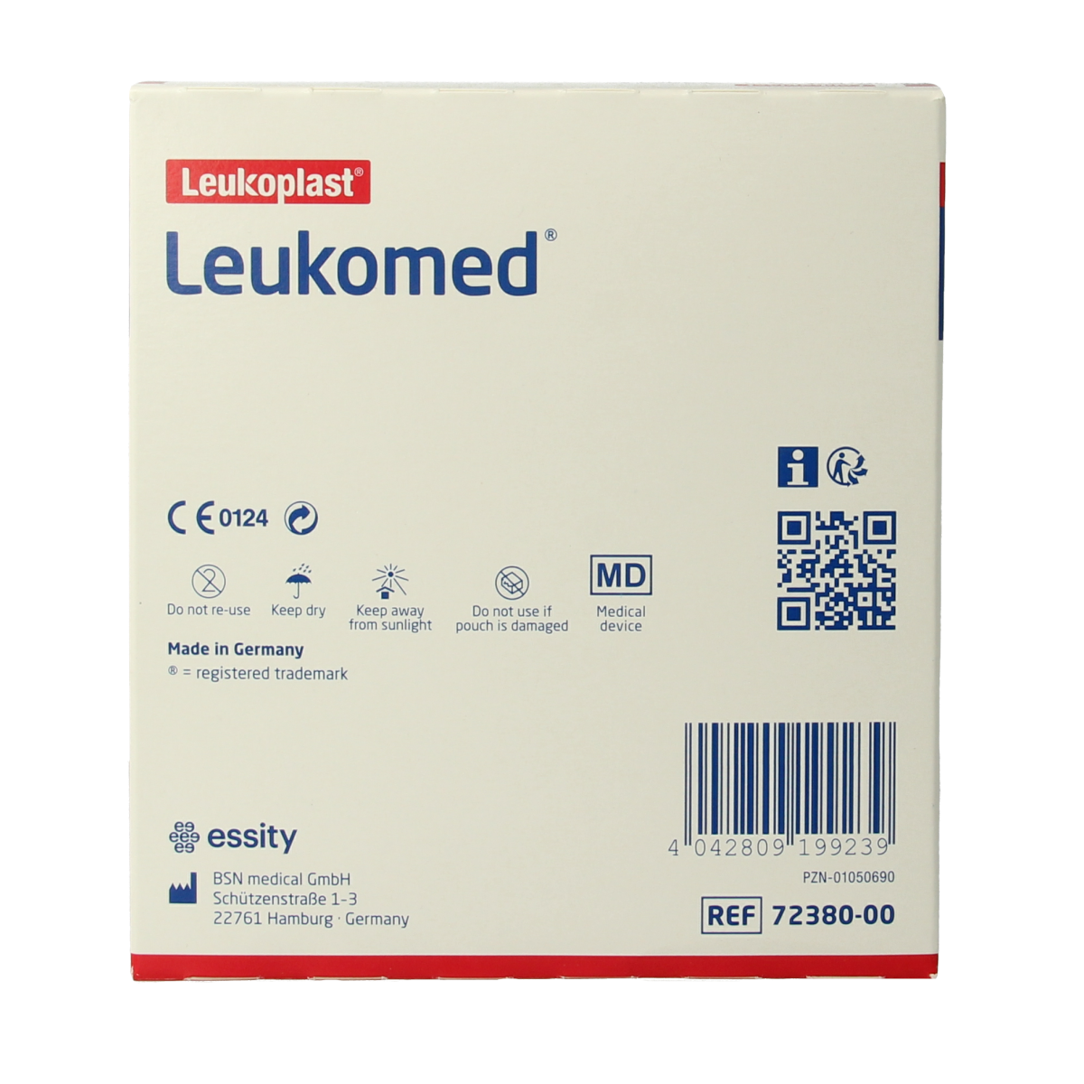 Leukomed Wondverband 7.2 x 5cm steriel 50.00 Stuks