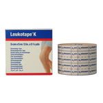 Leukotape K elastische tape 5m x 5cm huidkleur  1 Stuks