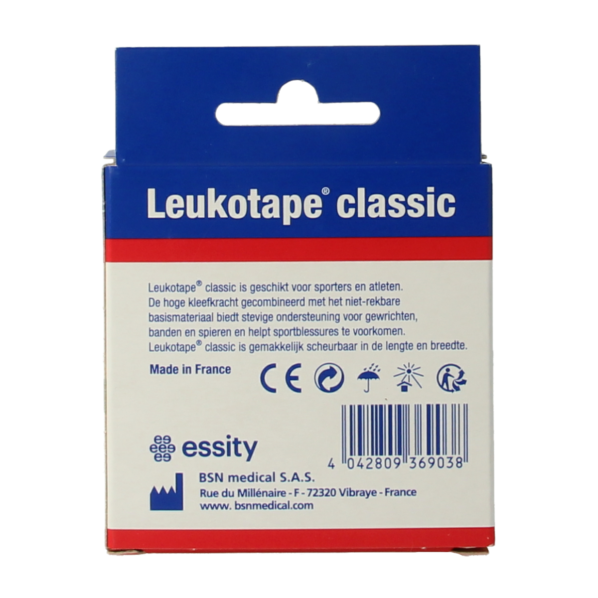 Leukotape Classic starre tape 2cm x 10m 1.00 Stuks