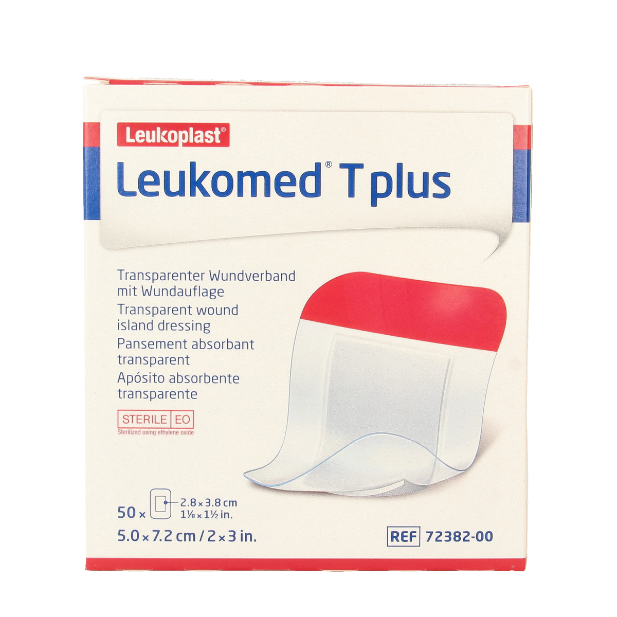 Leukomed Transparant wondverband T plus 7.2 x 5cm 50.00 Stuks