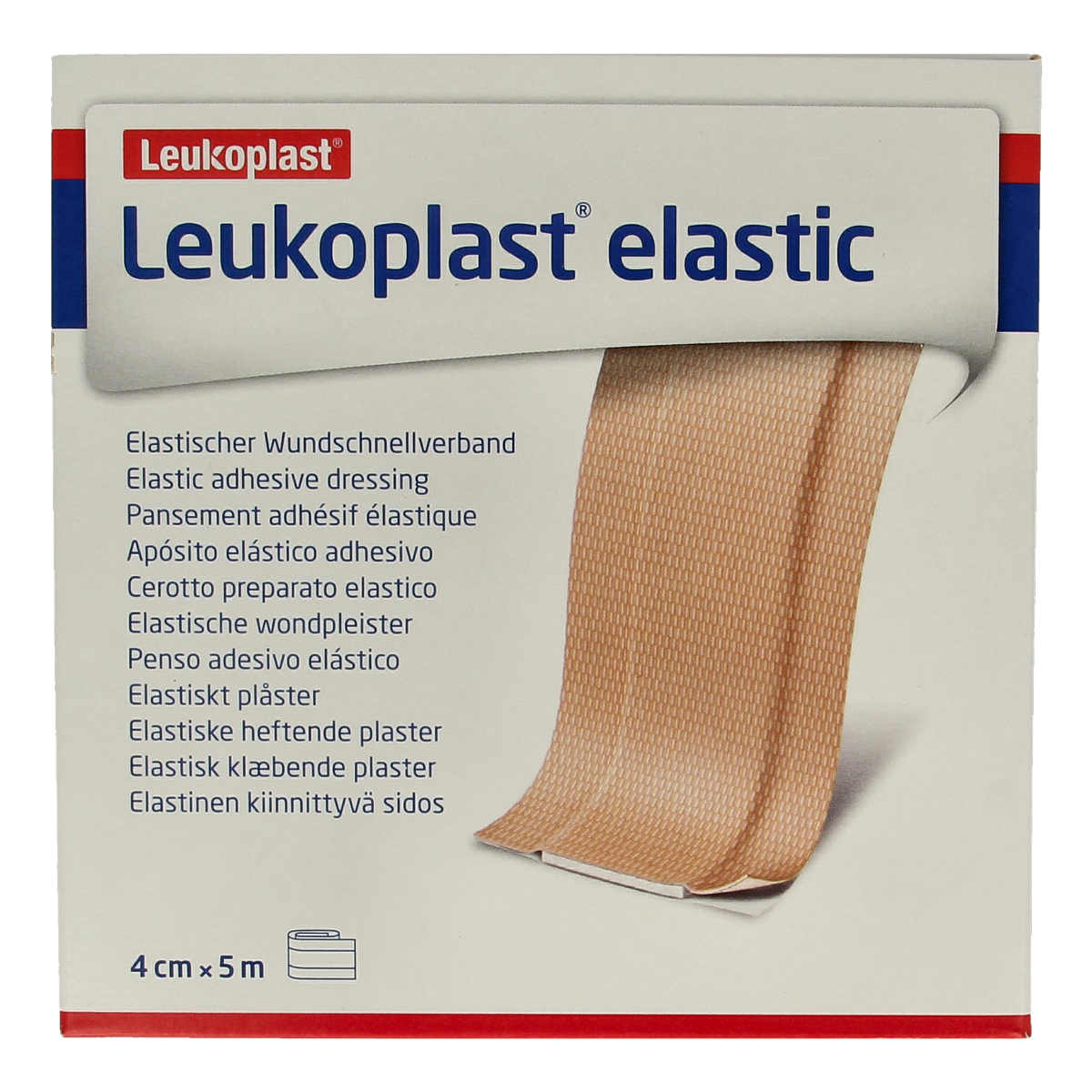 Leukoplast Elastic wondsnelverband 5m x 4cm 1.00 Stuks