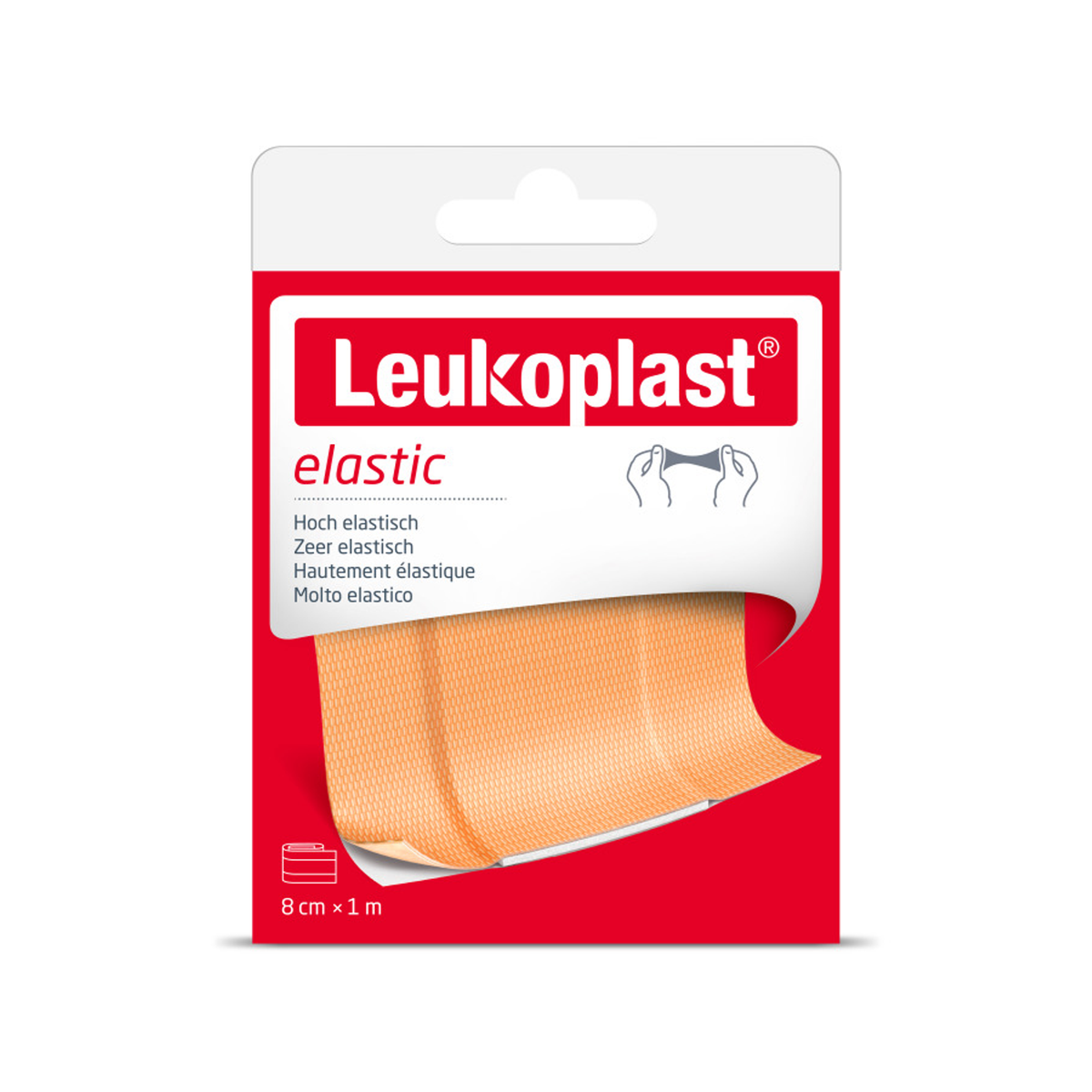 Leukoplast Pleister elastic 1m x 8cm 1.00 Rol
