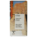 Vivani Chocolade melk en wit cappuccino bio 100.00 Gram