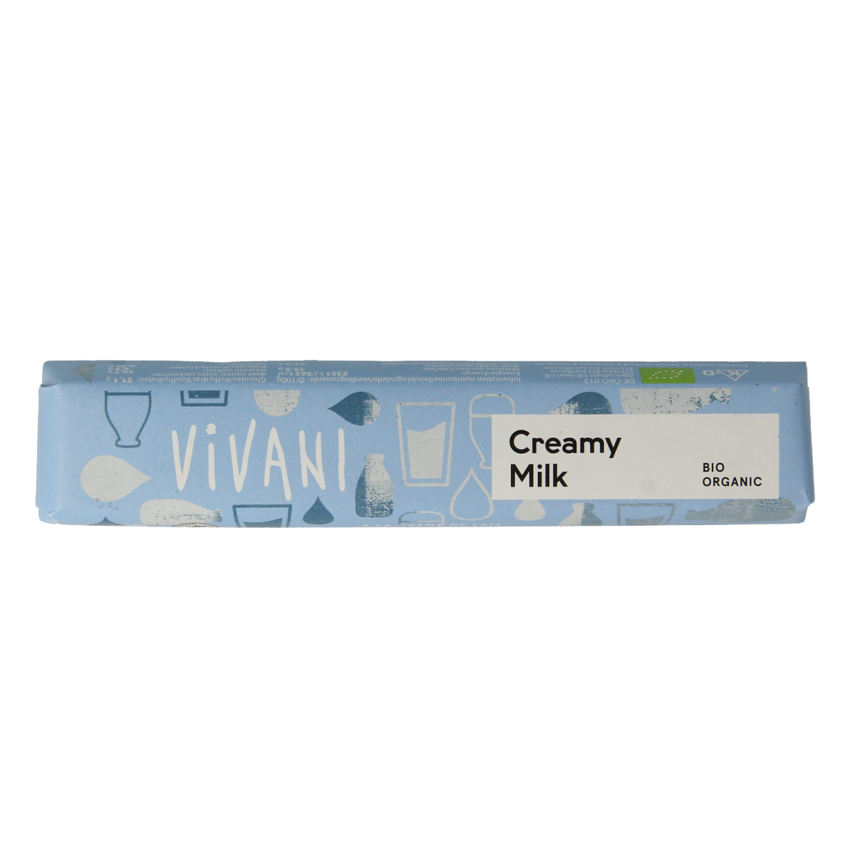 Vivani Chocolate To Go creamy milk bio 40.00 Gram