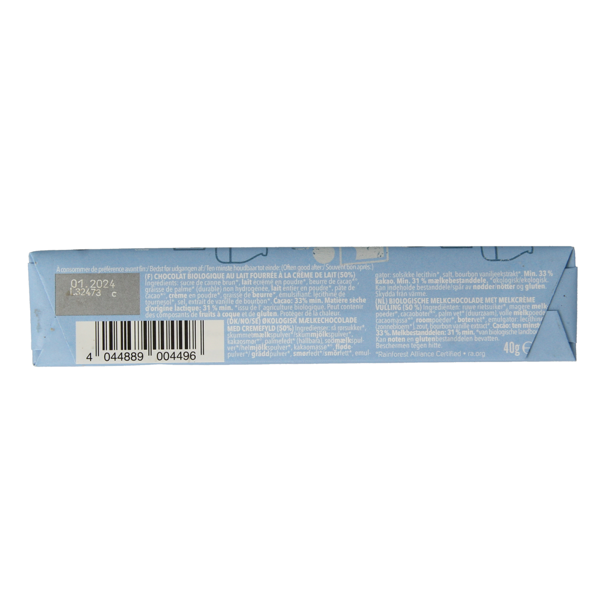 Vivani Chocolate To Go creamy milk bio 40.00 Gram