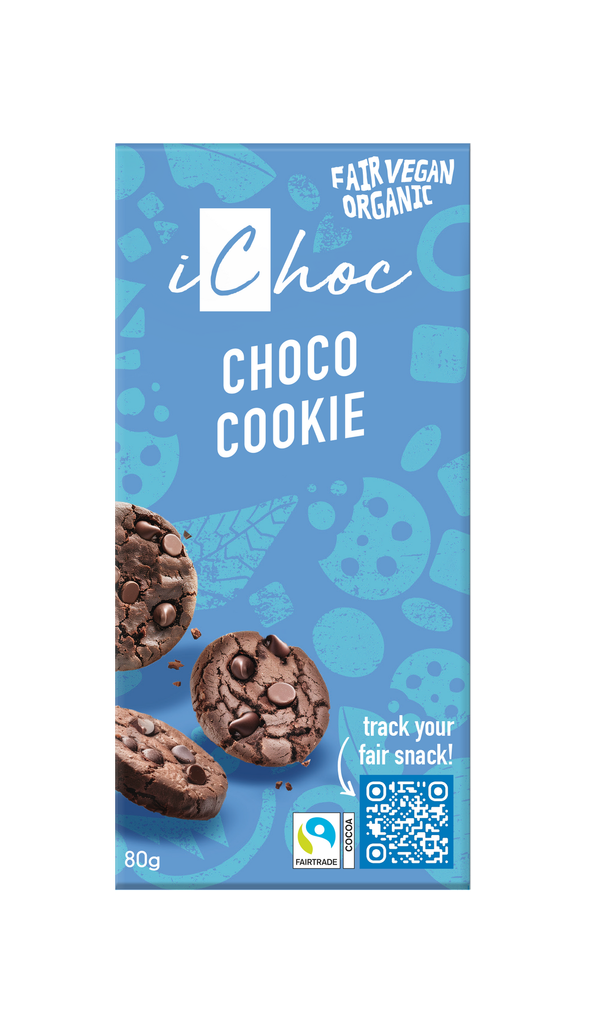 Ichoc Choco cookie vegan bio 80.00 Gram