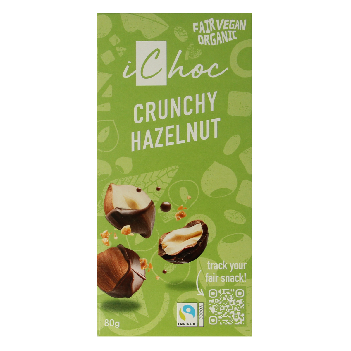 Ichoc Crunchy hazelnut vegan bio 80.00 Gram