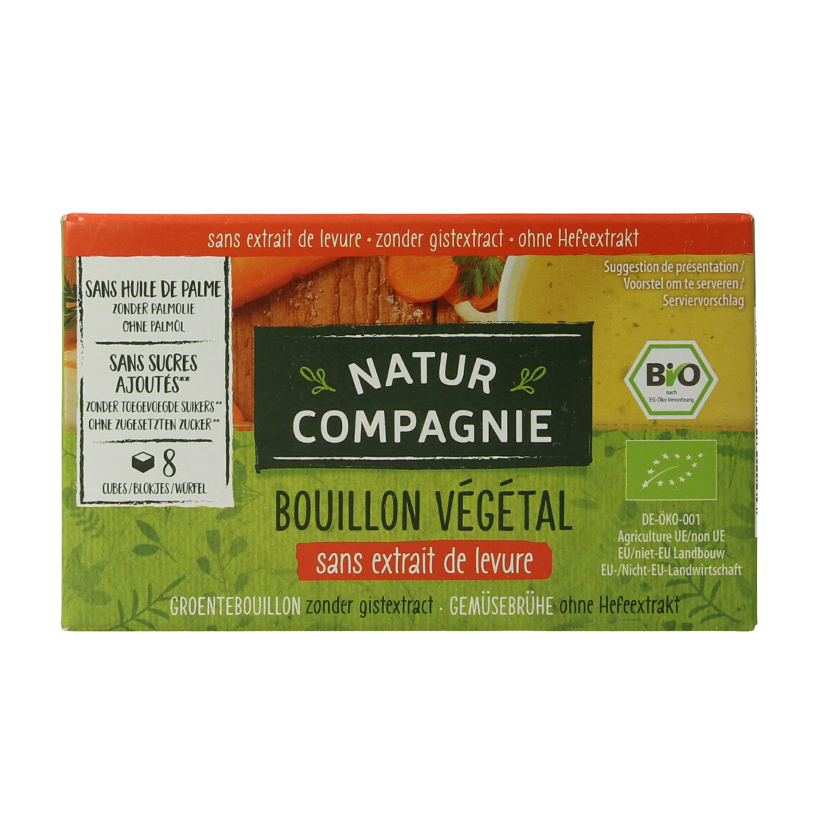 Natur Compagnie Groentebouillon zonder gist bio 8.00 Stuks