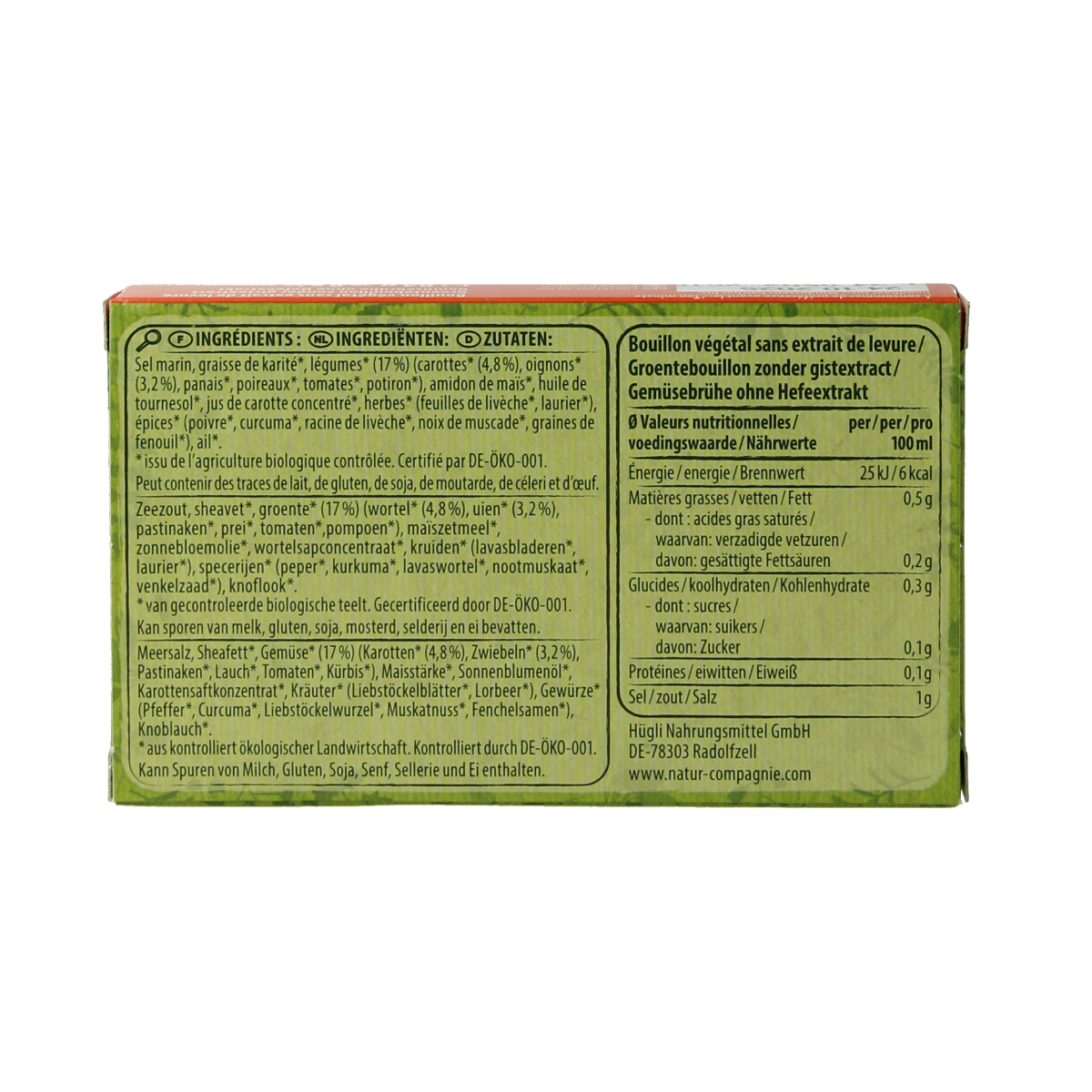 Natur Compagnie Groentebouillon zonder gist bio 8.00 Stuks