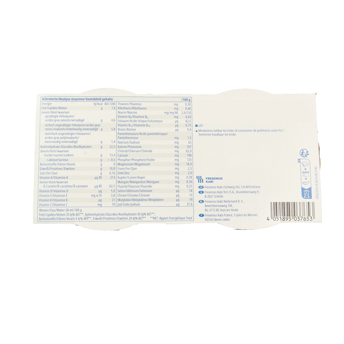 Fresubin 2Kcal creme praline/nougat 4.00 Stuks