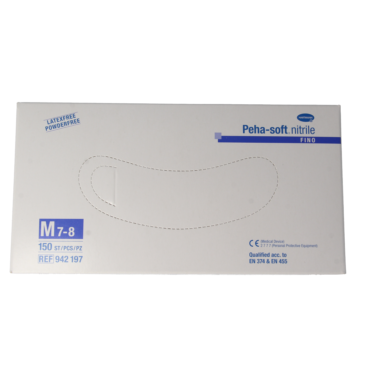 Hartmann Peha soft nitril fino handschoen maat M 150.00 Stuks