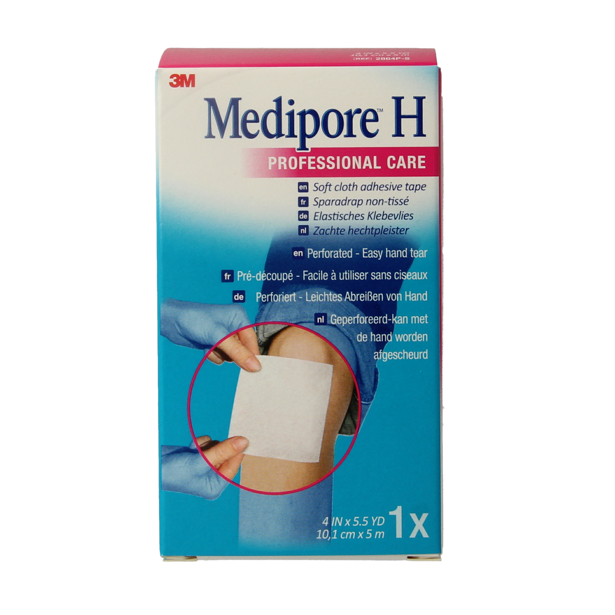 3M Medipore hechtpleister 10cm x 5m 1.00 Stuks
