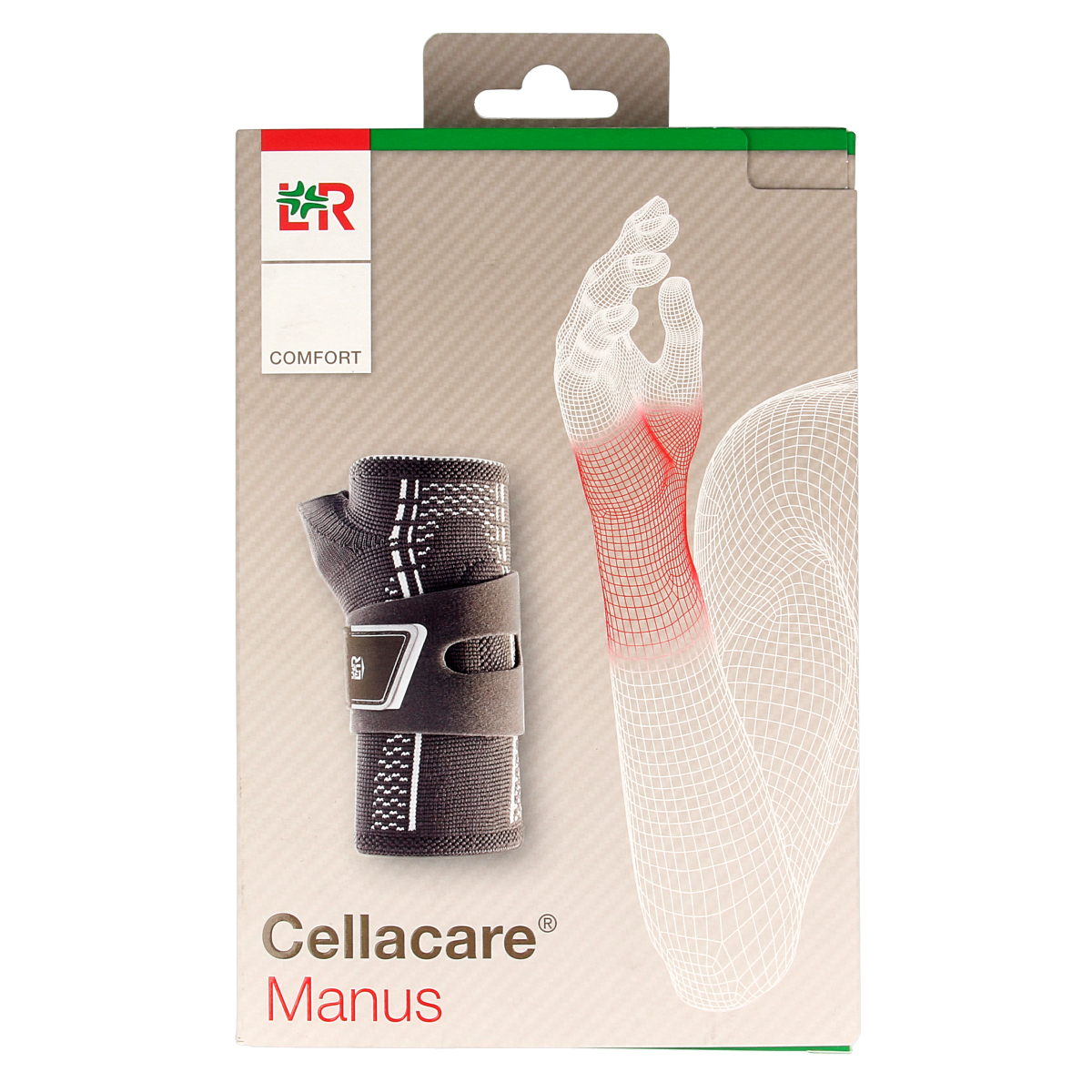 Cellacare Manus comfort polsbandage rechts maat 2 1.00 Stuks