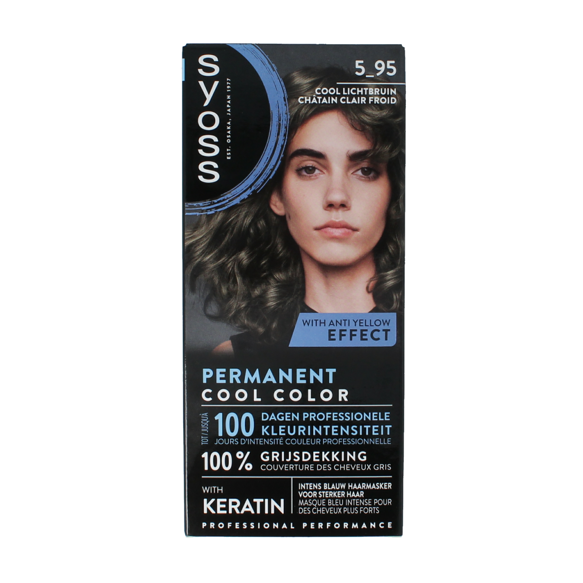 Syoss Permanent cool color 5-95 lichtbruin 1.00 Set