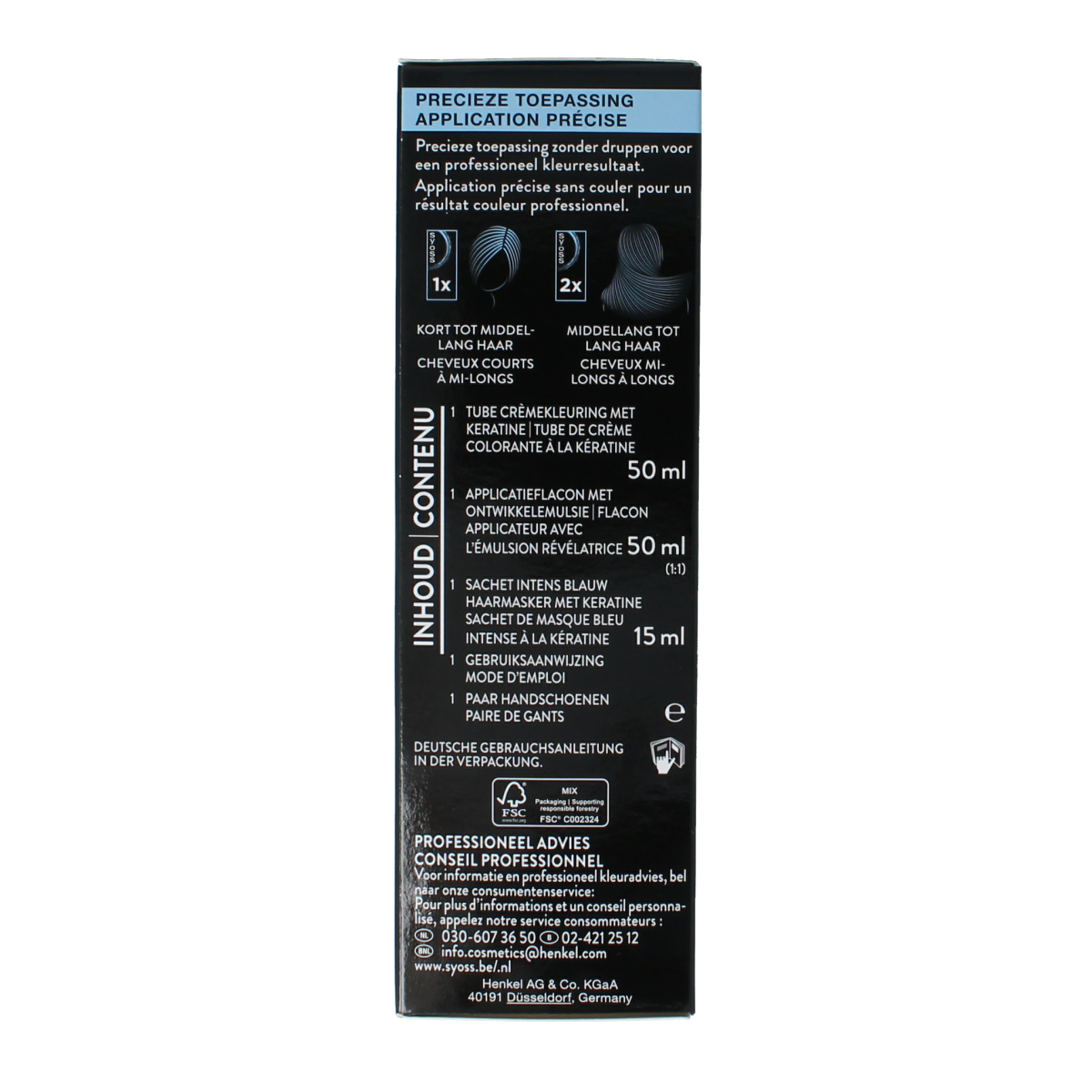 Syoss Permanent cool color 5-95 lichtbruin 1.00 Set