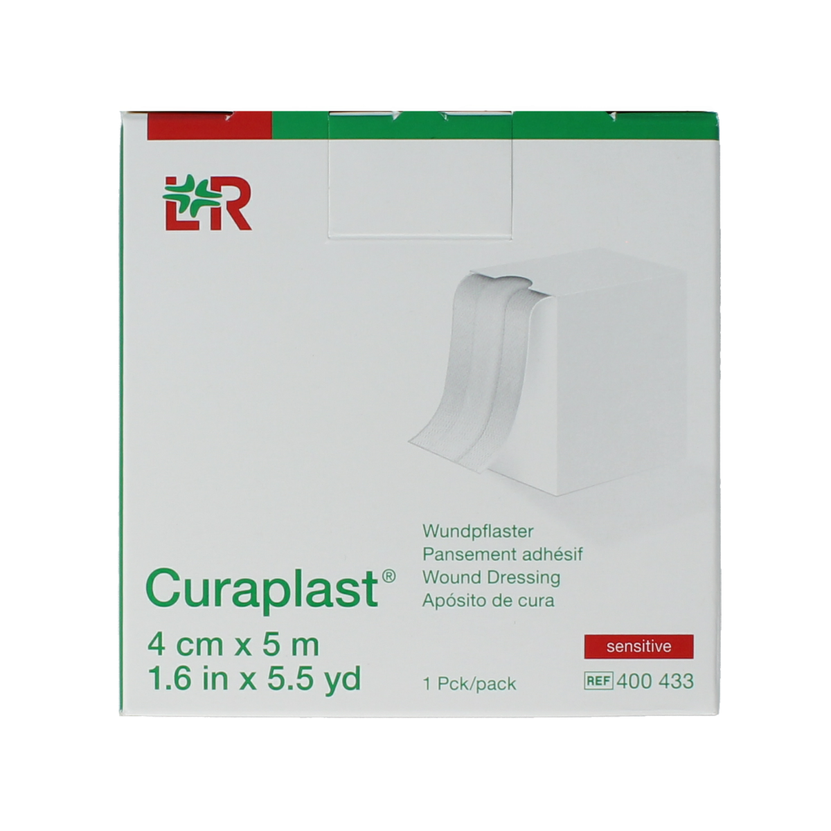 Curaplast Sensitive wondpleister 5m x 4cm  1.00 Rol
