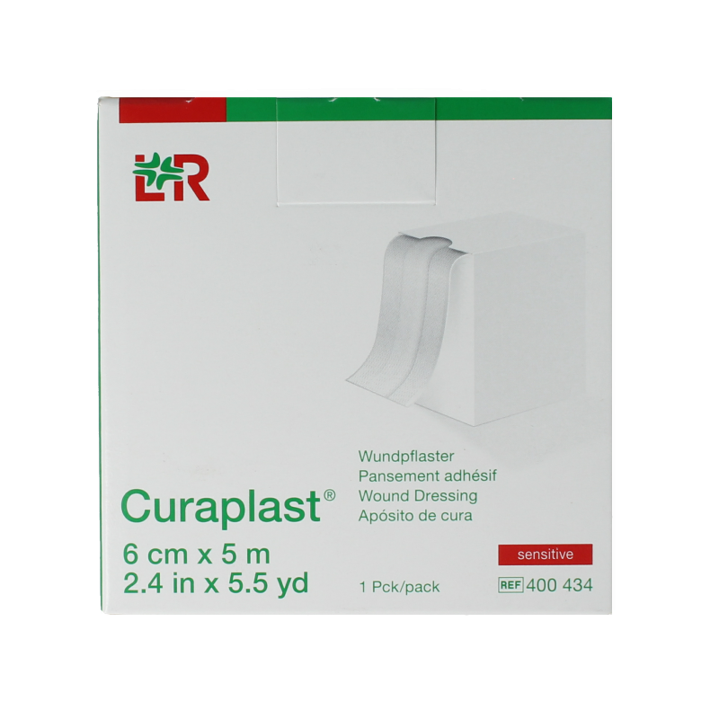 Curaplast Sensitive wondpleister 6cm x 5m 1 Rol