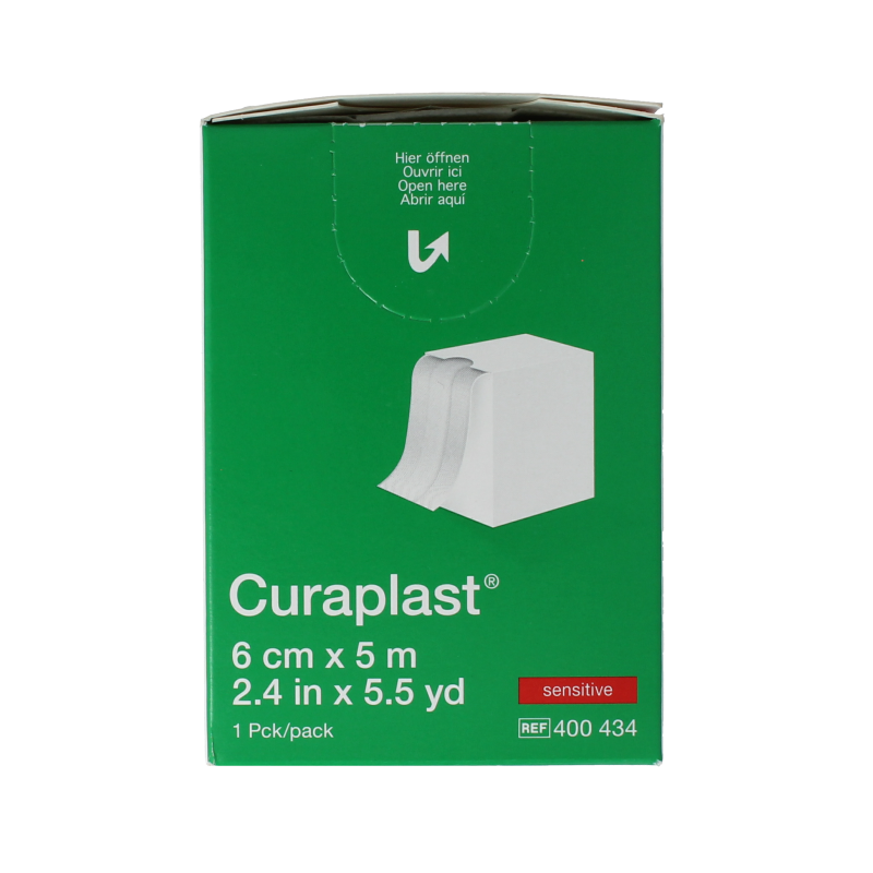 Curaplast Sensitive wondpleister 6cm x 5m 1 Rol