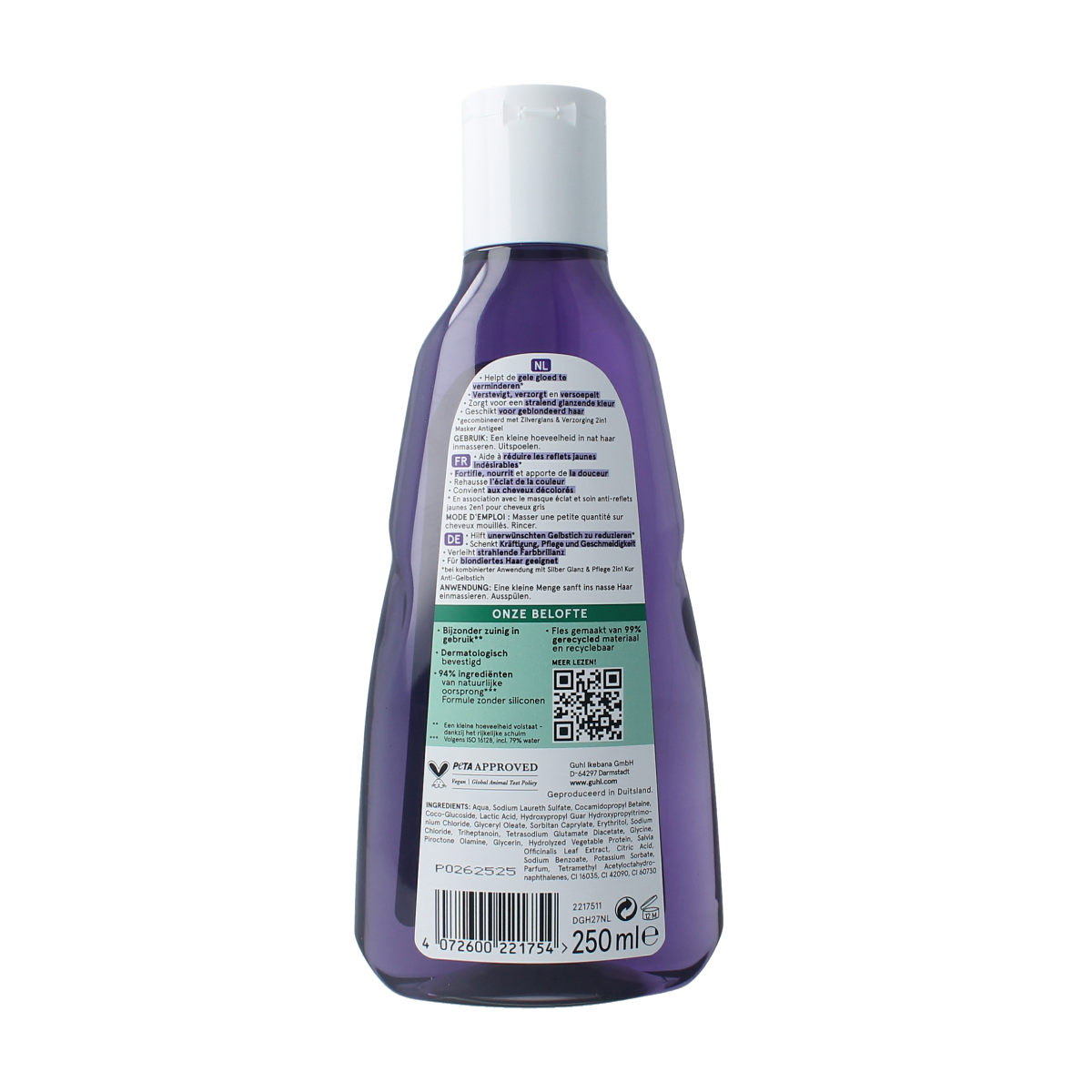 Guhl Zilverglans & verzorging shampoo 250.00 Milliliter