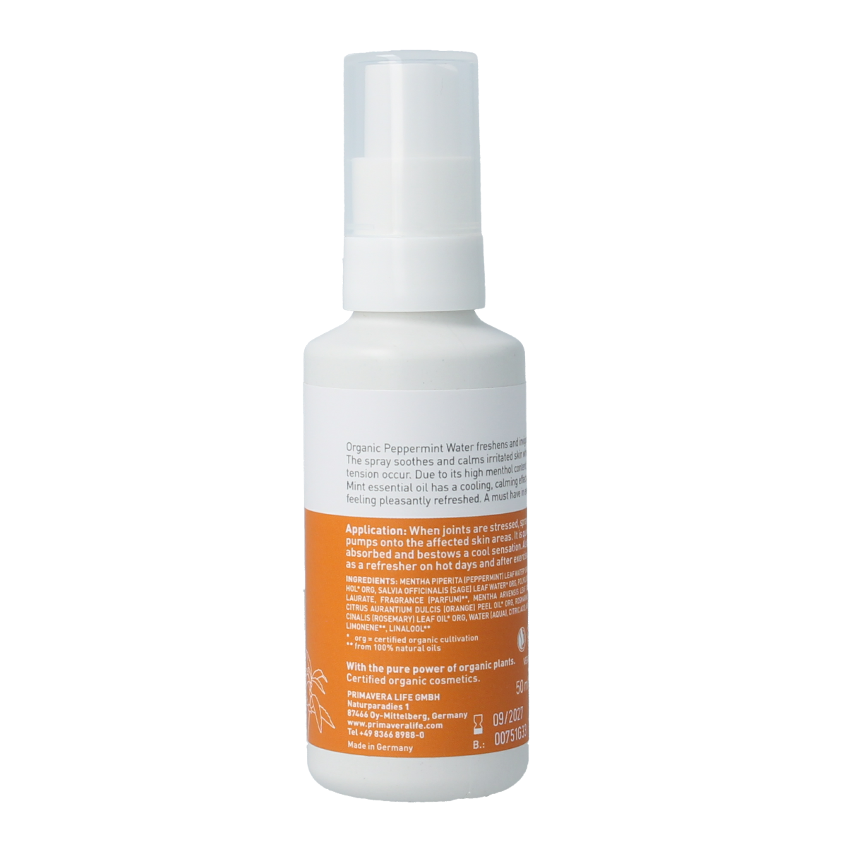 Primavera Active comfort cool sport spray 50.00 Milliliter