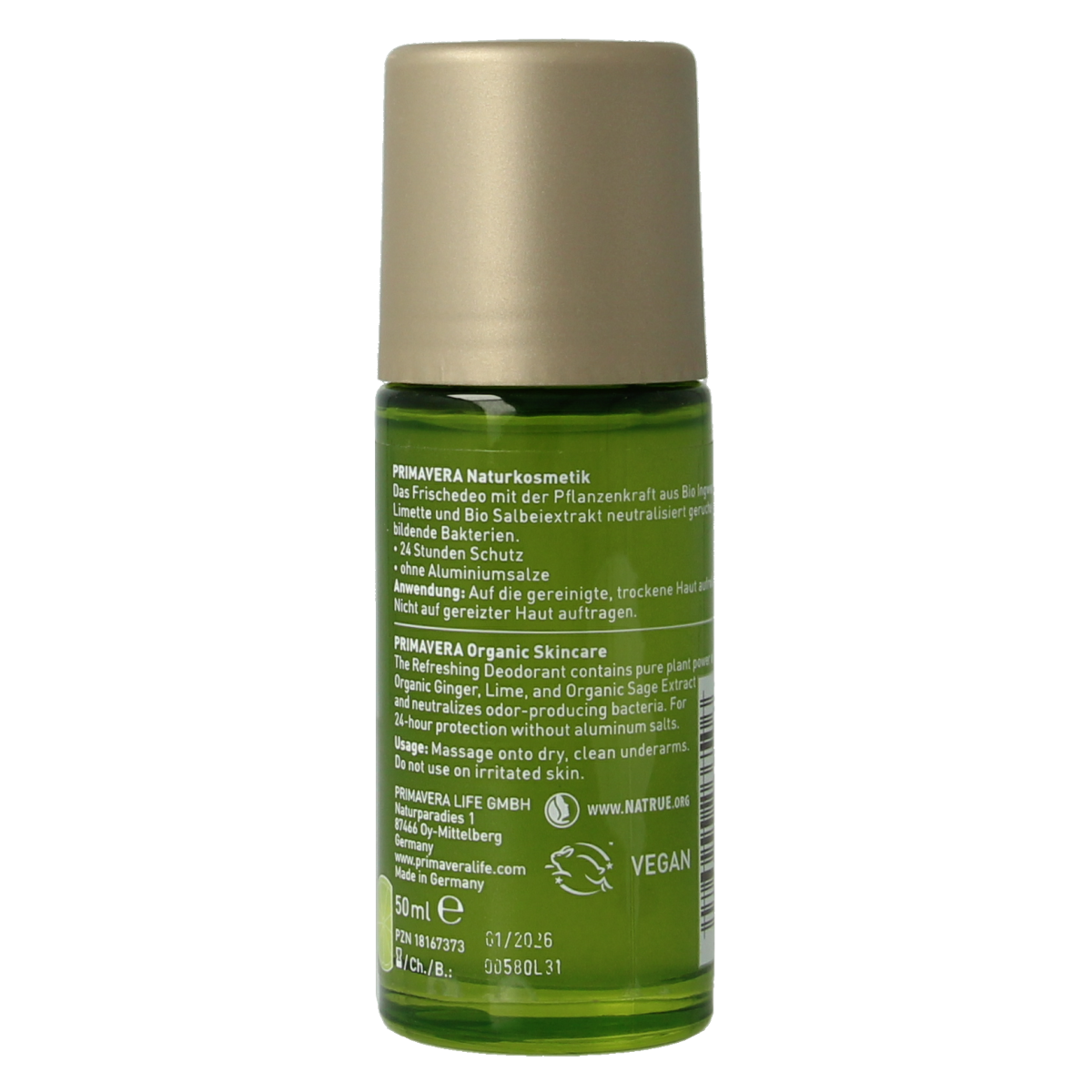 Primavera Deodorant pure joy refreshing 50.00 Milliliter