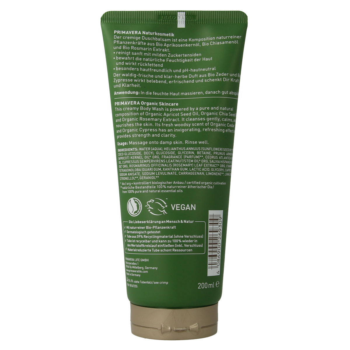 Primavera Forest walk body wash 200.00 Milliliter