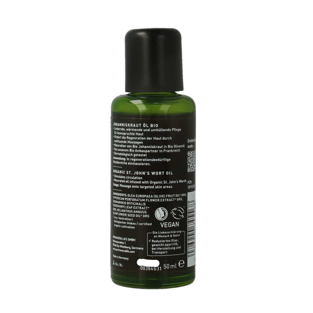 Primavera St Johns wort oil bio 50.00 Milliliter
