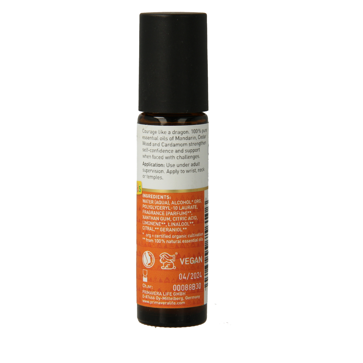 Primavera Organic aroma roll-on brave dragon bio 10.00 Milliliter