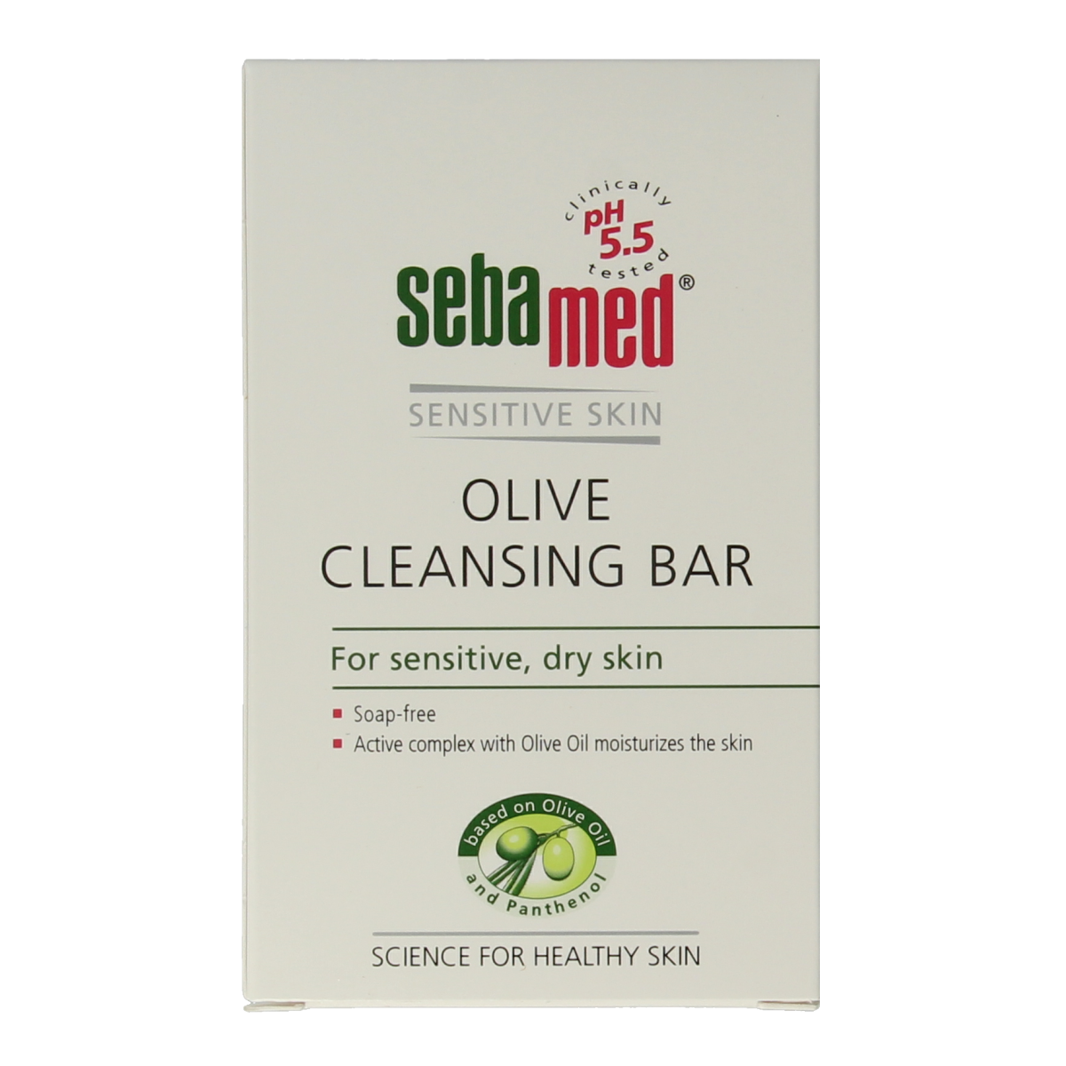 Sebamed Zeepvrije wastablet olijf 150.00 Gram