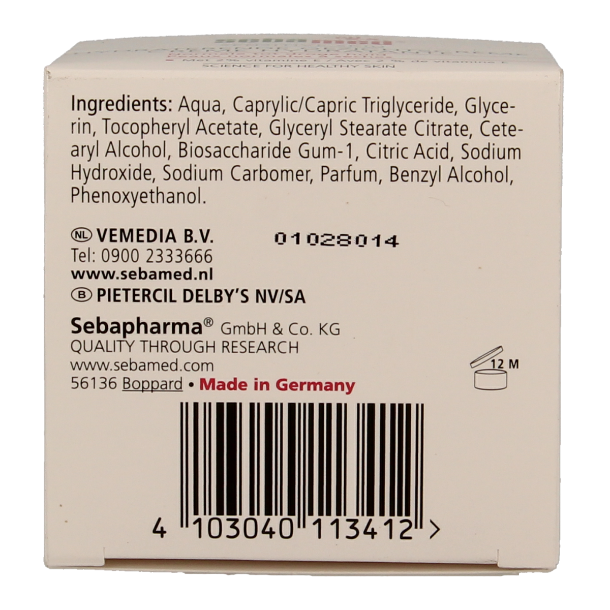 Sebamed Creme pot 75.00 Milliliter
