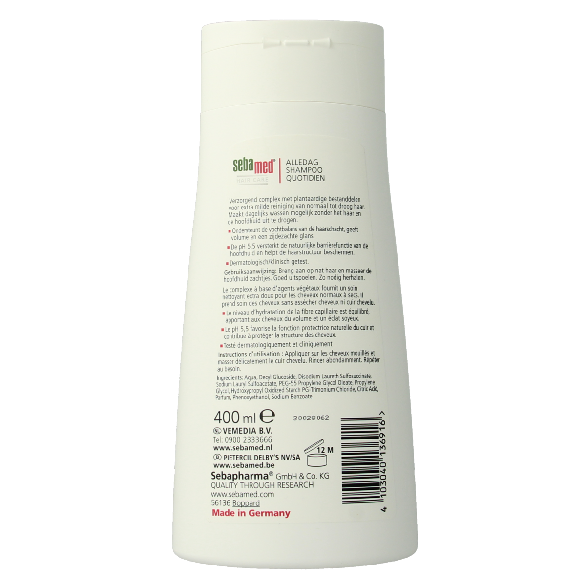 Sebamed Iedere dag shampoo 400.00 Milliliter