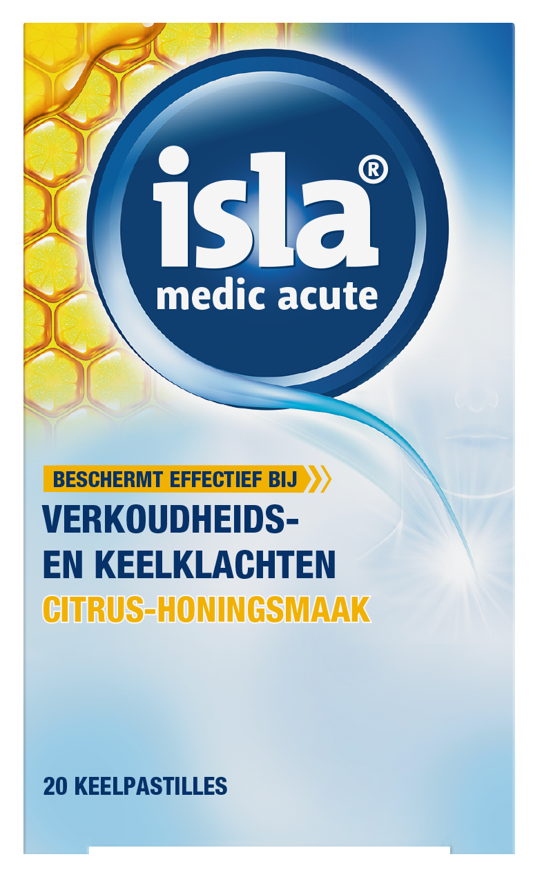 Isla Medic acute citrus honing keelpastilles 20.00 Pastilles