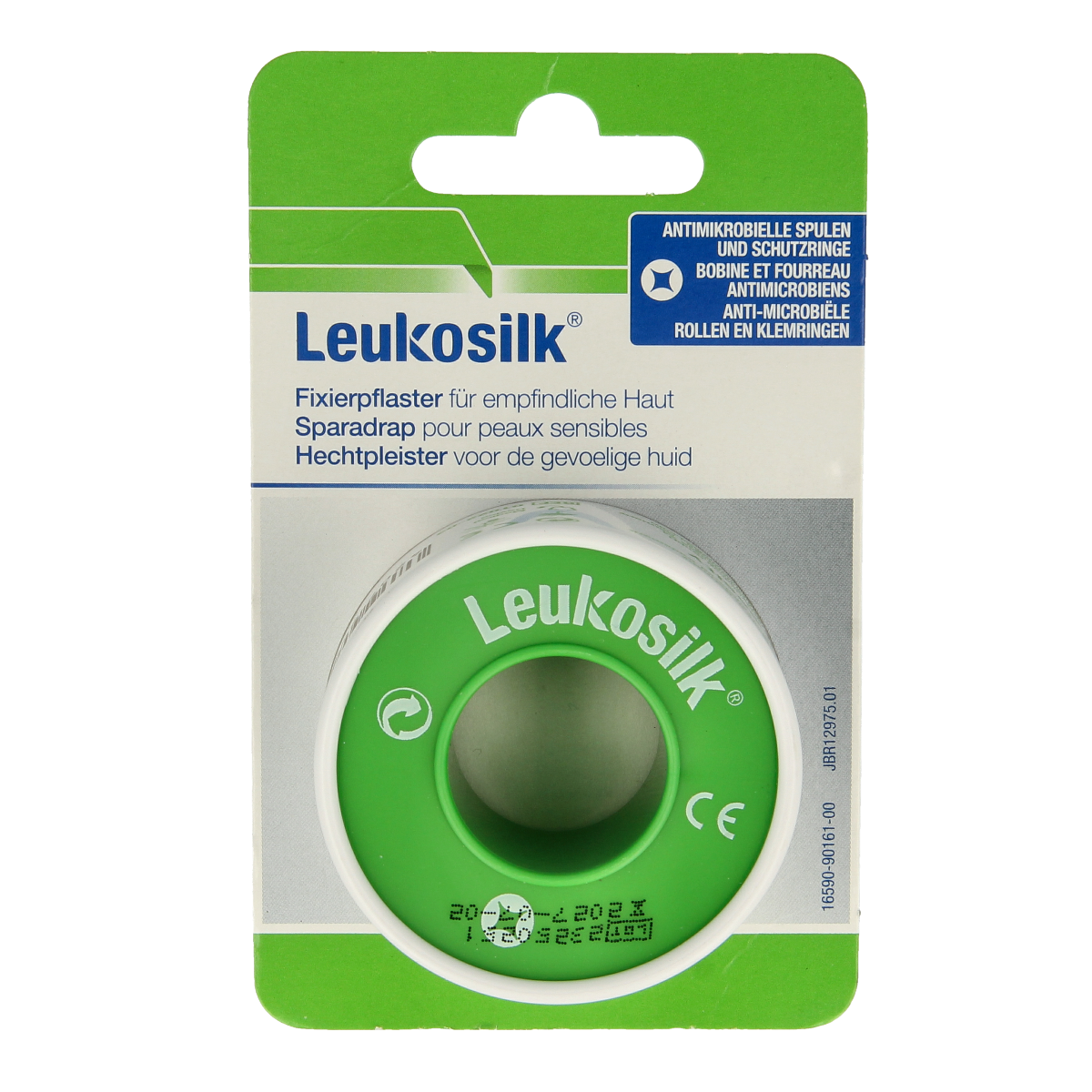 Leukosilk Hechtpleister eurolock 5m x 2.50cm 1.00 Stuks