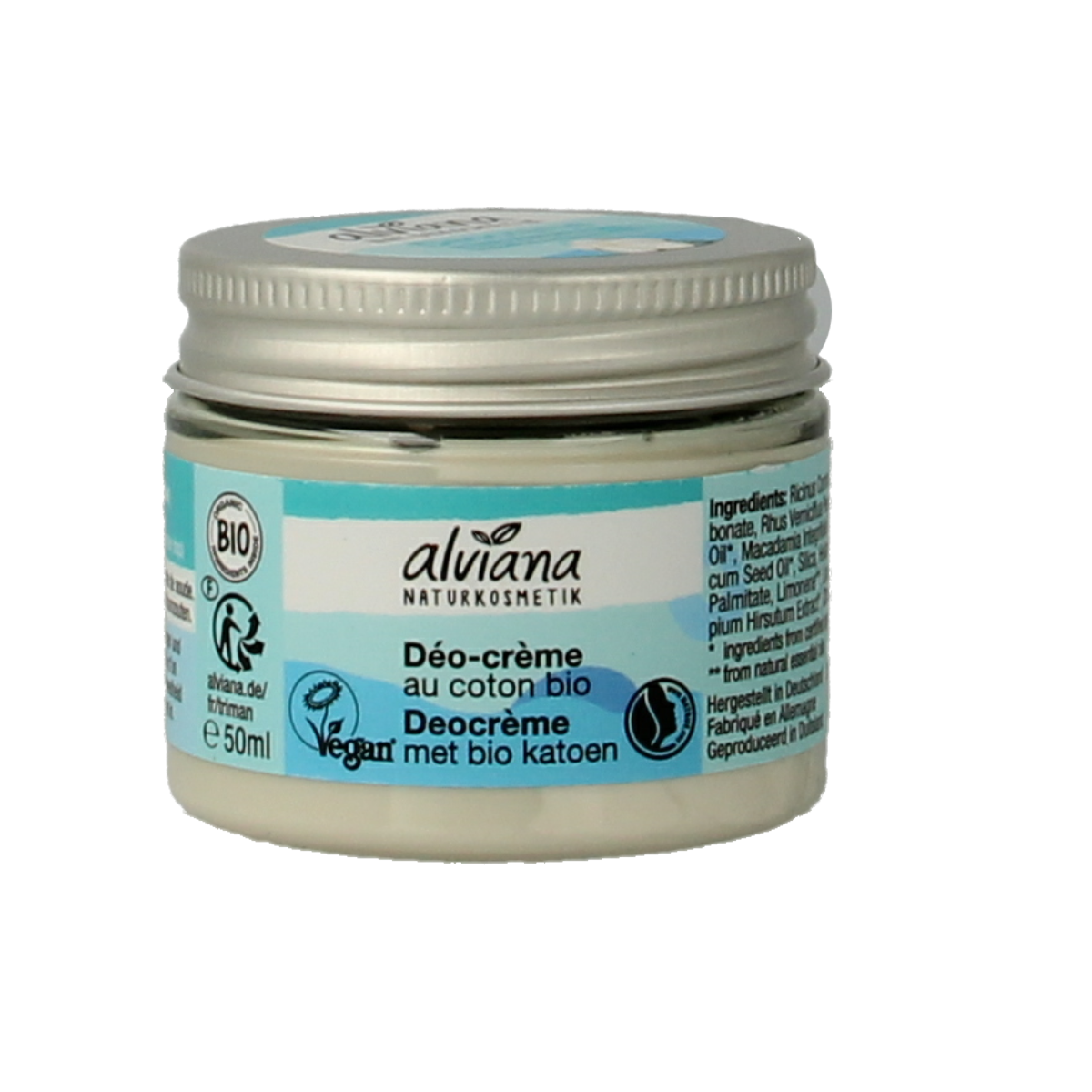 Alviana Deo creme katoen 50.00 Milliliter