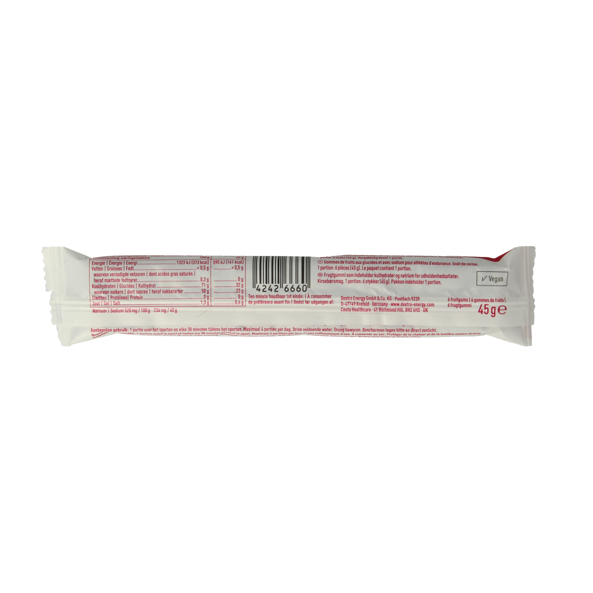 Dextro Energy gums kers & sodium  45.00 Gram