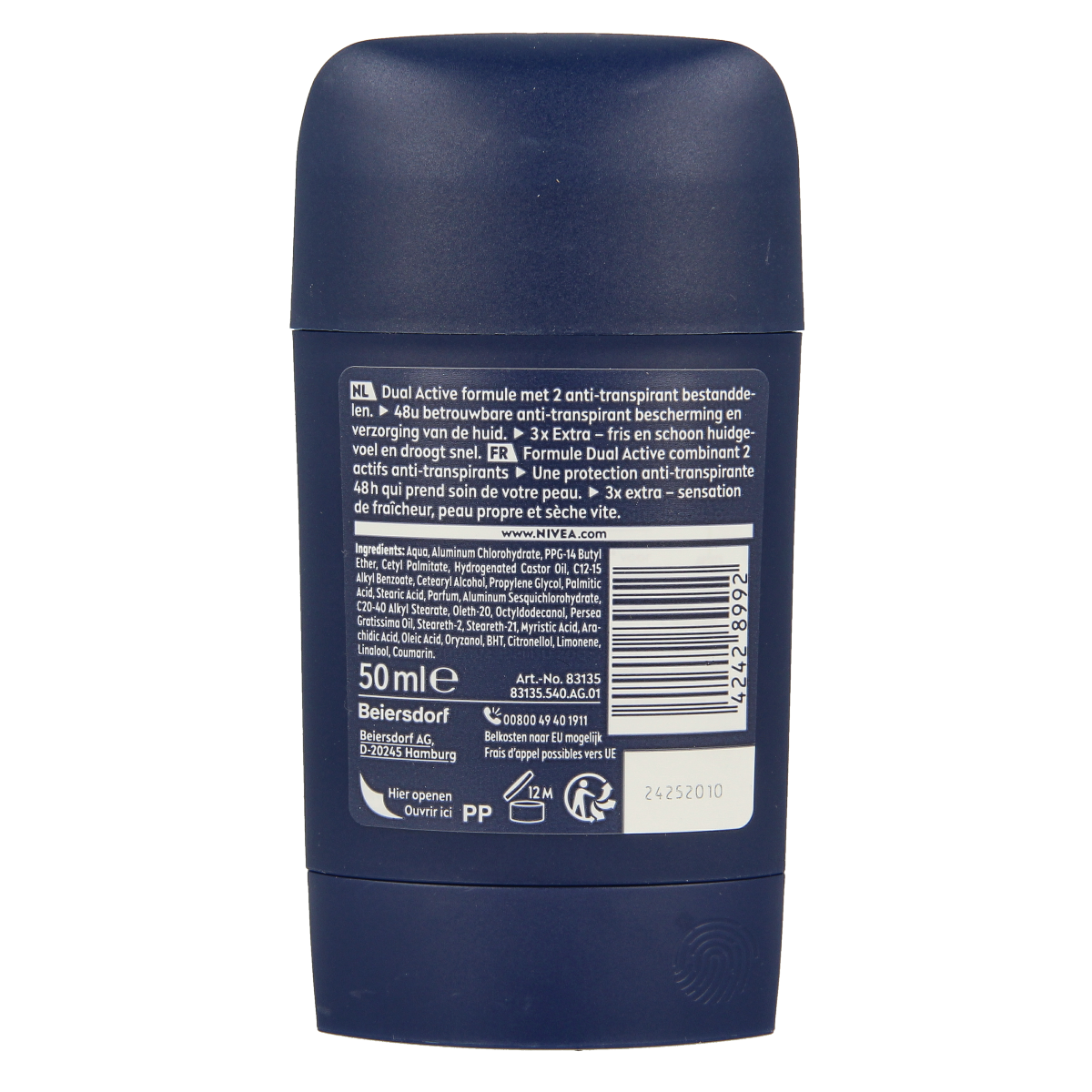 Nivea Men deodorant dry stick impact 50.00 Milliliter